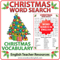 Christmas Vocabulary Word Search